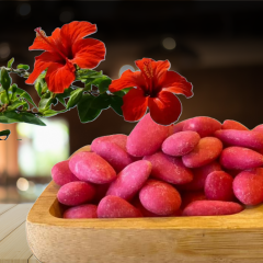 Hibiskuslu Badem Şekeri